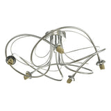 ONA5450-F 5Lt Semi Flush Polished Chrome Frame Only