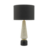 Table Lamp White & Black With Shade