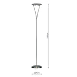 Floor Lamp Satin Chrome