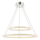 ORI2550 2 Ring Pendant Polished Chrome Led