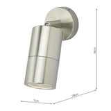 Outdoor Single Spotlight Aluminium Ip65