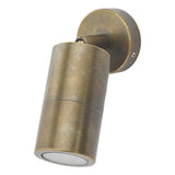 Outdoor Single Spotlight Natural Brass Ip65