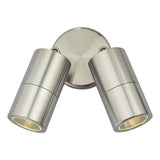 ORT0968 Outdoor 2 Light Wall Spotlight Aluminium Ip65