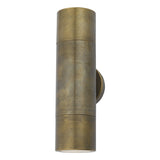 ORT3275 Outdoor 2 Light Wall Light Natural Brass Ip65