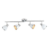OSA842 4 Light Bar Spotlight White Polished Chrome