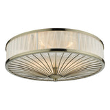 3 Light Flush Antique Brass