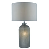 PAM4239 Dual Light Table Lamp Grey Glass With Shade