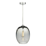 PAT0132 1 Light Pendant Silver Glass