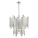 PEN0650 6 Light Pendant Polished Chrome Clear Crystal