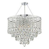 PES0550 5 Light Round Pendant Decorative Crystal