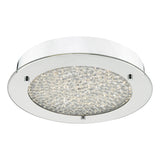 PET5250 Small Bathroom Flush Polished Chrome Crystal Light Led Ip44