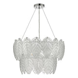 3 Light Pendant Clear Glass And Polished Chrome