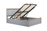 PHOTB4STGV4 Small Double Ottoman Bed Stone Grey