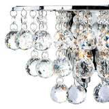 2 Light Wall Light Polished Chrome Crystal