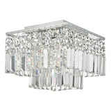 POS5050 4 Light Flush Polished Chrome & Crystal