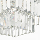 4 Light Flush Polished Chrome & Crystal