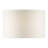 PYR182 White Linen Drum Shade 46Cm