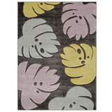 Rug Charcoal/Grey/Yellow/Green/Pink