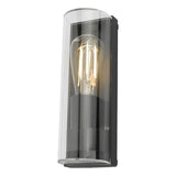 QUE1639 Outdoor Wall Light Matt Grey Acrylic Ip65