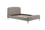 Small Double Bed Grey