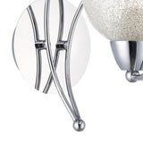 Wall Light Polished Chrome Glass