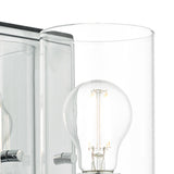 Wall Light Polished Chrome & Glass