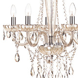 5 Light Chandelier Champagne Crystal