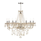 RAP0806 8 Light Chandelier Champagne Crystal