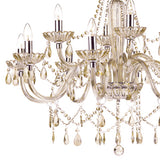 12 Light Chandelier Champagne Crystal