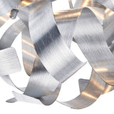 4 Light Flush Brushed Aluminium 40Cm