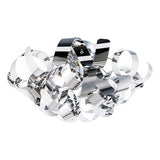 RAW0455 4 Light Flush Polished Chrome 40Cm