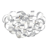 RAW0550 5 Light Flush Brushed Aluminium 60Cm