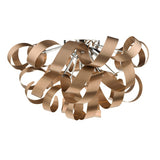 RAW0564 5 Light Flush Brushed Copper 60Cm