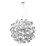 RAW1250 12 Light Pendant Brushed Aluminium