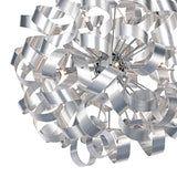 12 Light Pendant Brushed Aluminium
