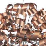 12 Light Pendant Brushed Copper