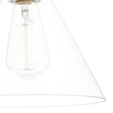 1 Light Wall Bracket Antique Brass Clear