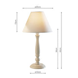 Small Table Lamp Cream With Shade (Multipack)