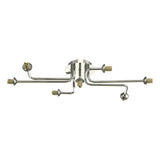 REY3450-F 7Lt Semi Flush Polished Chrome Frame Only