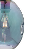 Pendant Black & Iridised Glass