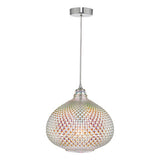 ROI0155 Pendant Glass & Polished Chrome