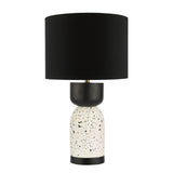 Table Lamp Terrazzo & Black With Shade