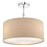 RON1029 3Lt Pendant With Ecru Shade And Diffuser 40Cm