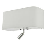 3 Light Wall Light Ivory With Led Reading Light