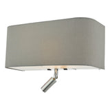 RON7139L 3 Light Wall Light Grey With Led Reading Light