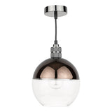 RUE6563 Easy Fit Pendant Glass Bronze And Clear