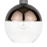 Easy Fit Pendant Glass Bronze And Clear