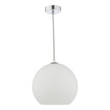 Pendant Polished Chrome Opal Glass