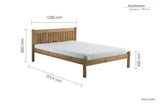 RIO4BPIN Small Double Bed Pine