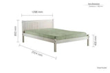 RIO4BWHT Small Double Bed White
